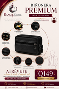 Bolso casual para Cinturón - Negro