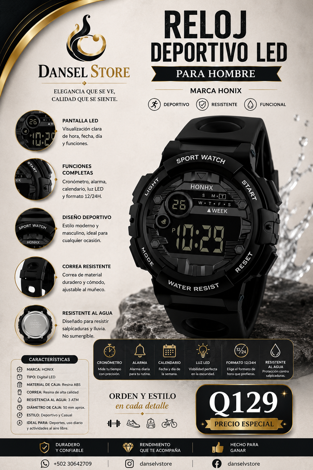 Reloj deportivo Honix