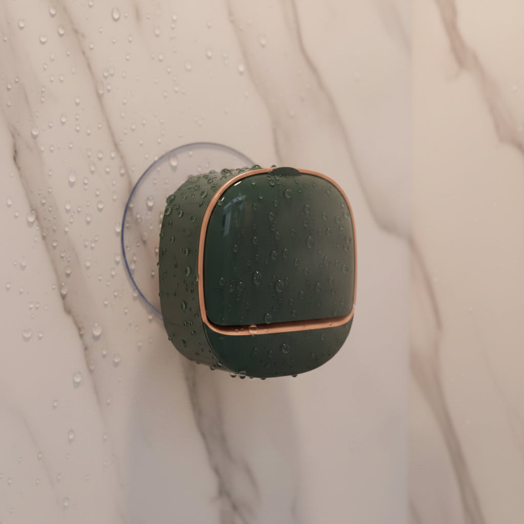 Jabonera de lujo para pared de ducha.