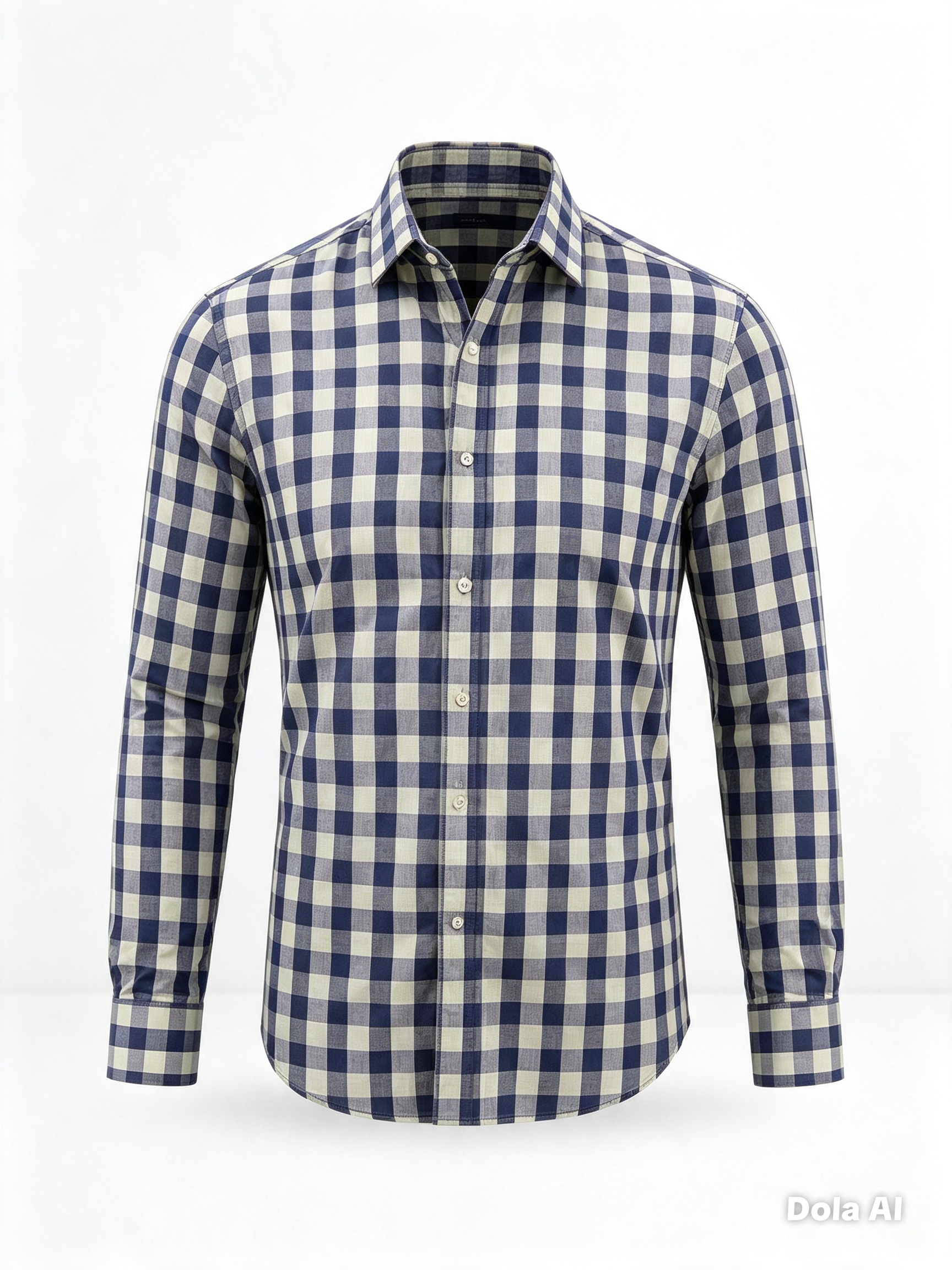 Camisa a Cuadros Manga Larga