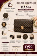 Cartera Clutch Café con Correa – Elegancia y Estilo