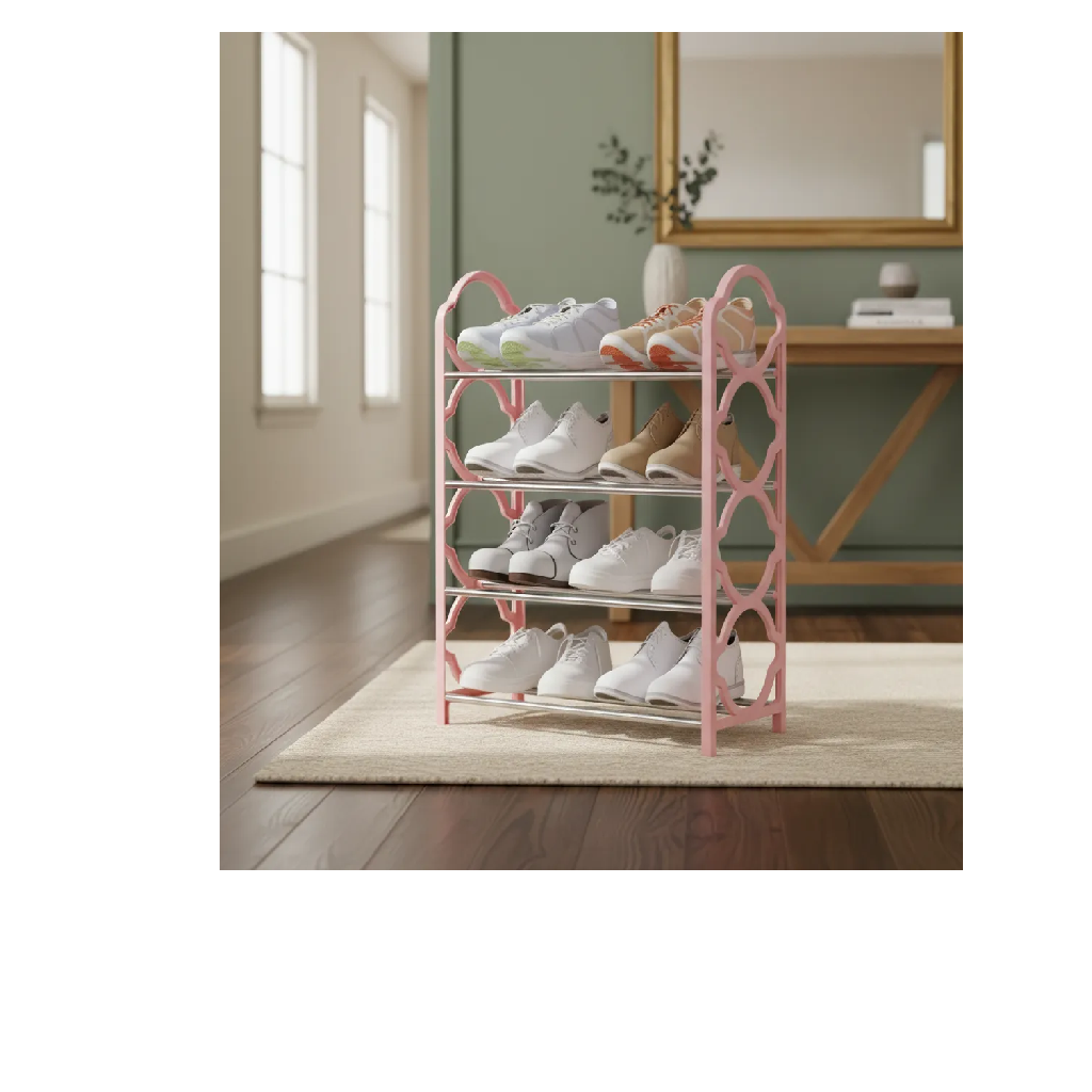 Zapatera Organizadora 4 Niveles — Rosa