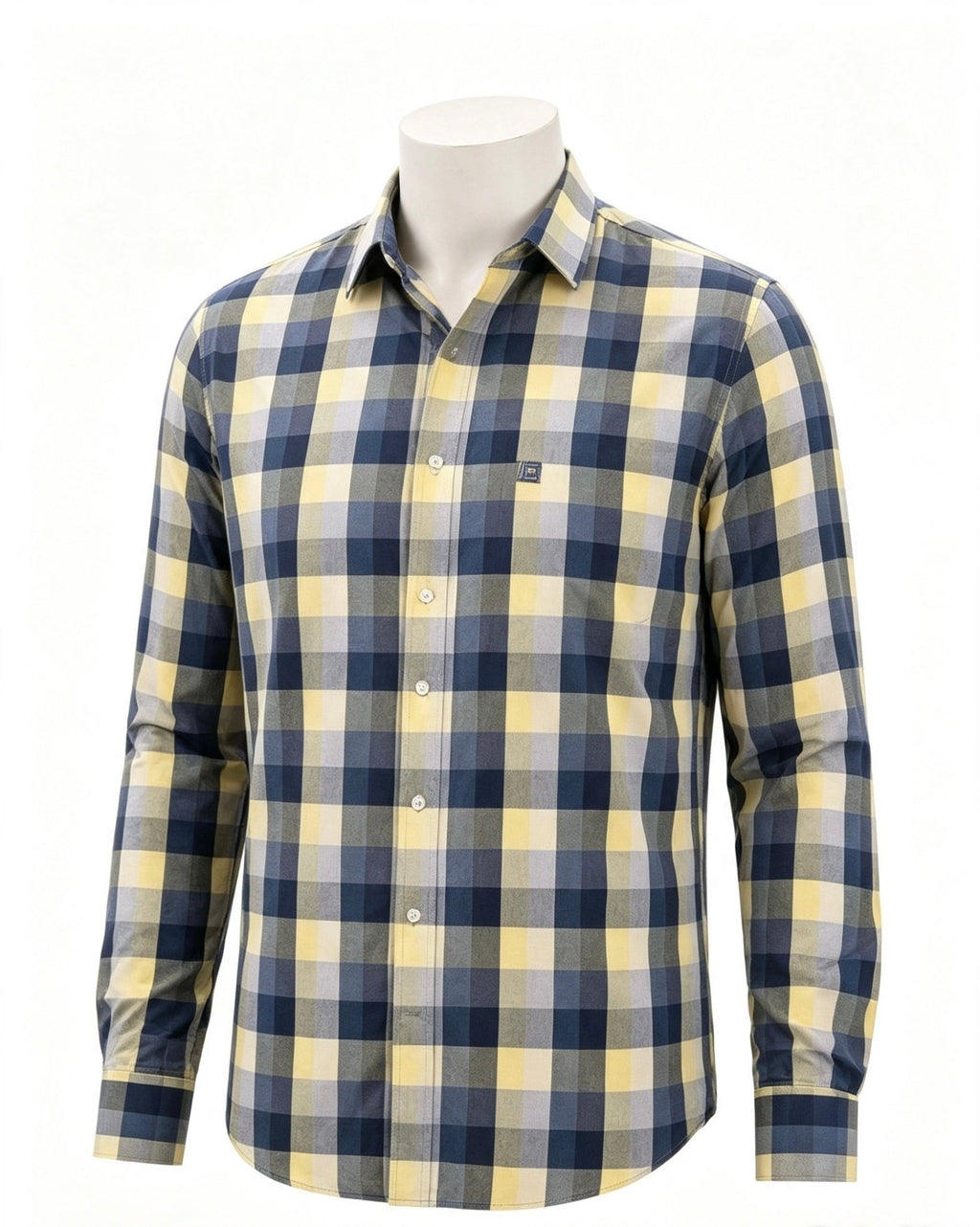Camisa a Cuadros Amarilla Manga Larga - Dansel Store GTCamisa a Cuadros Amarilla Manga Larga
