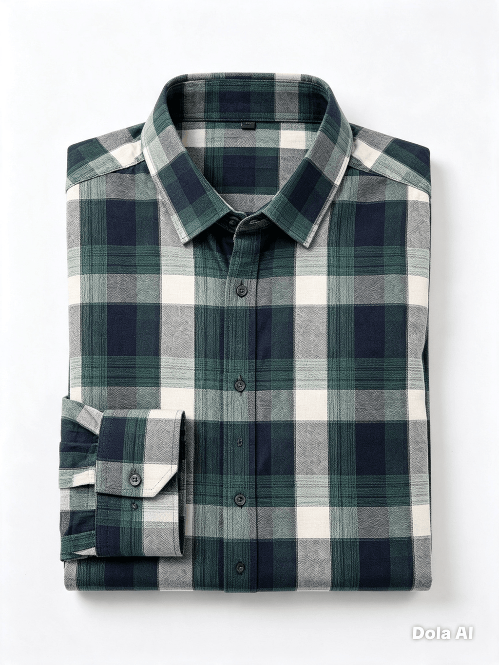 Camisa a Cuadros Verde Manga Larga - Dansel Store GTCamisa a Cuadros Verde Manga Larga