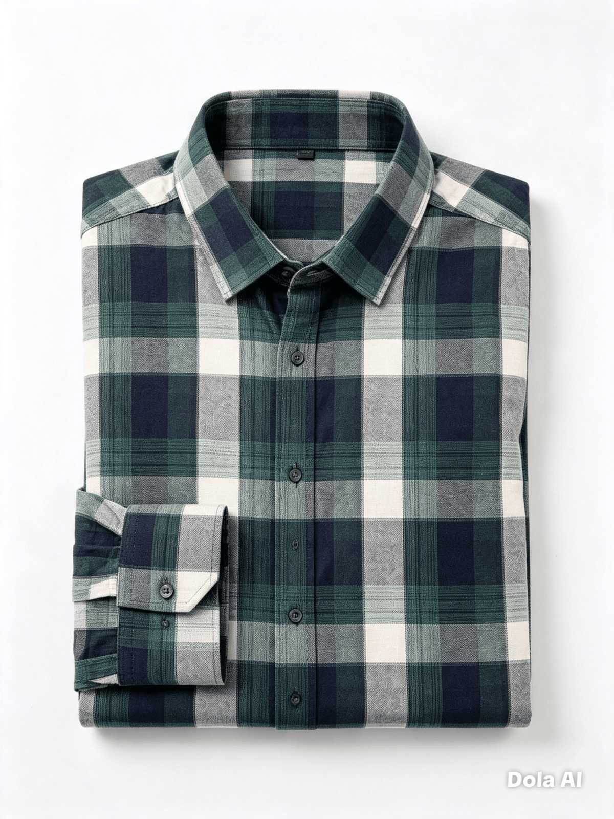 Camisa a Cuadros Verde Manga Larga - Dansel Store GTCamisa a Cuadros Verde Manga Larga