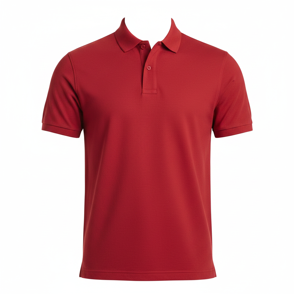 Camisa Polo Casual Roja - Manga Corta