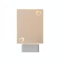 USB Lámpara de Noche Creativa 3D con Corazón Brillante y Bolígrafo