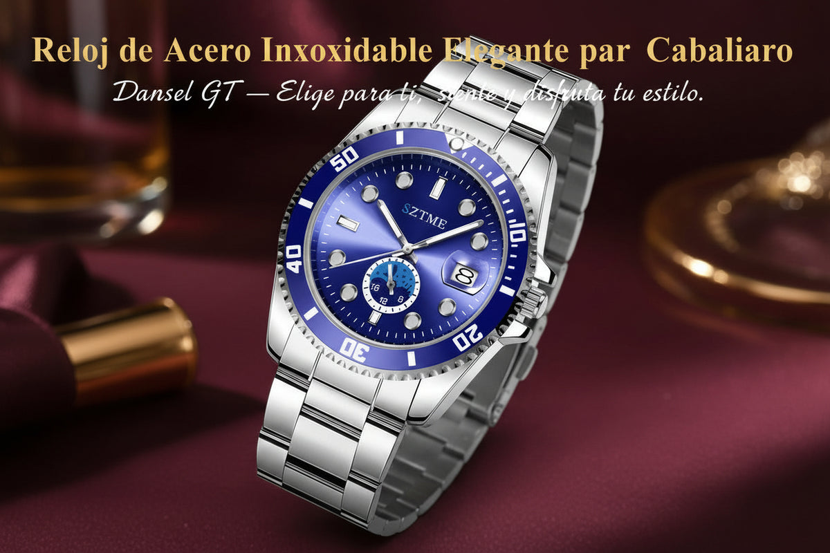 Reloj de acero inoxidable y elegante para caballero. - Dansel Store GTReloj de acero inoxidable y elegante para caballero.