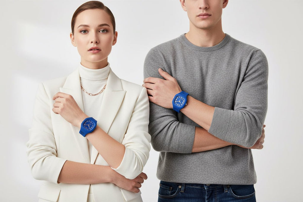 Reloj de caucho color azul estilo elegante - Dansel Store GTReloj de caucho color azul estilo elegante