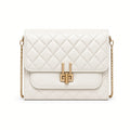 Bolso crossbody acolchado negro - vista trasera