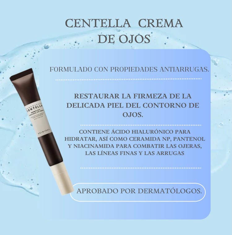 Crema para contorno de ojos con centella