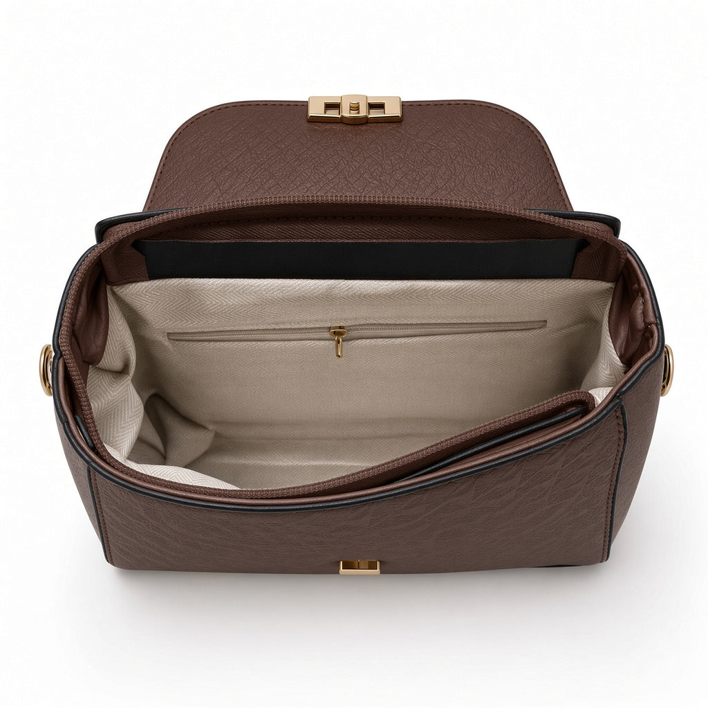Bolso elegante café para dama