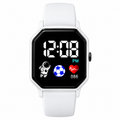 Reloj Digital de Moda Unisex con Estilo Harajuku - blanco