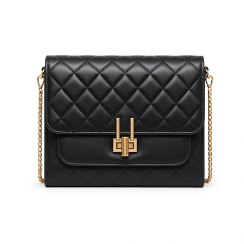 Bolso crossbody acolchado blanco hueso - vista frontal
