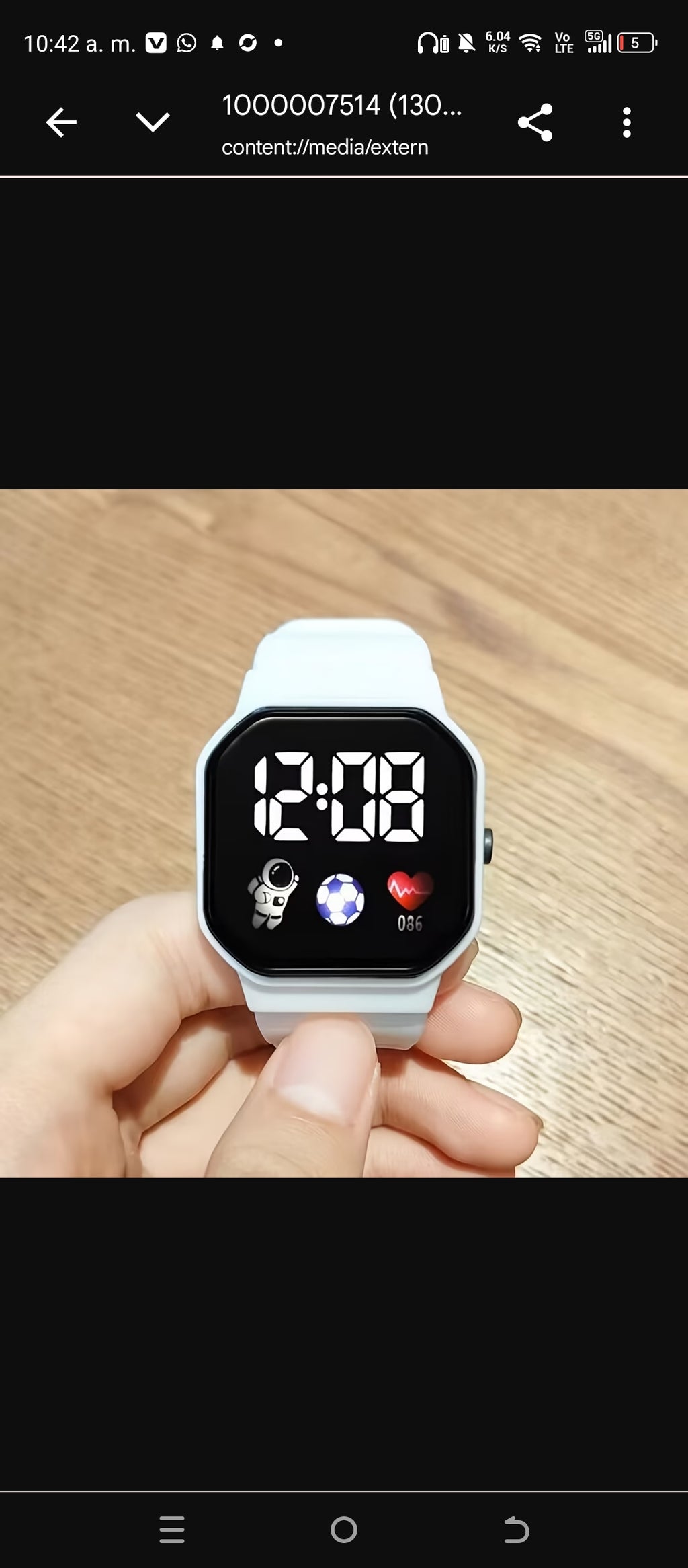 Reloj Digital de Moda Unisex con Estilo Harajuku - blanco