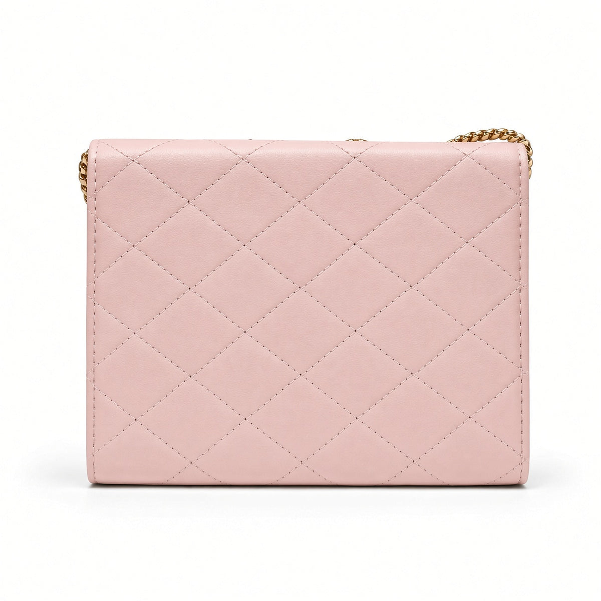 Bolso crossbody acolchado deluxe 2 tono rosa.