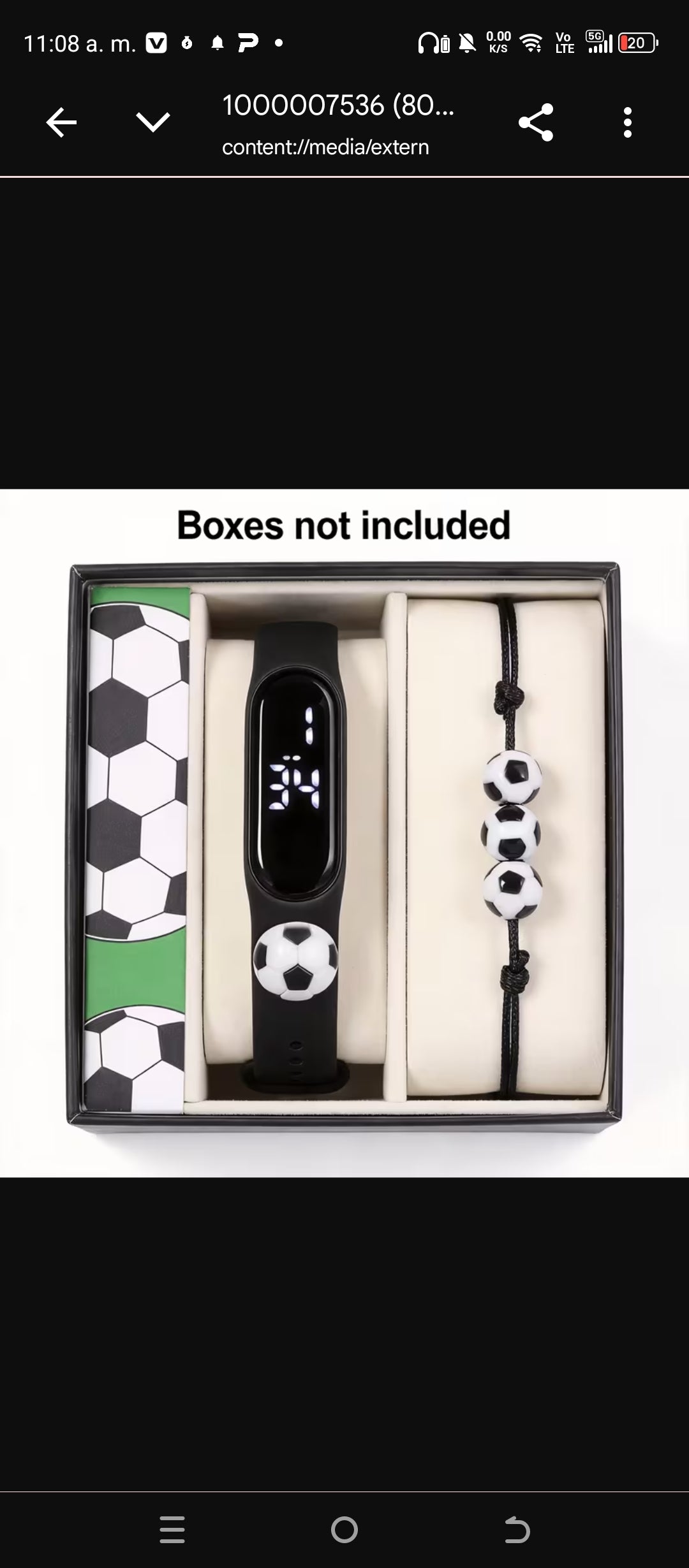 Pack Pareja Futbolera 4 en 1 - 2 Relojes LED y 2 Pulseras Balón - Dama y Caballero